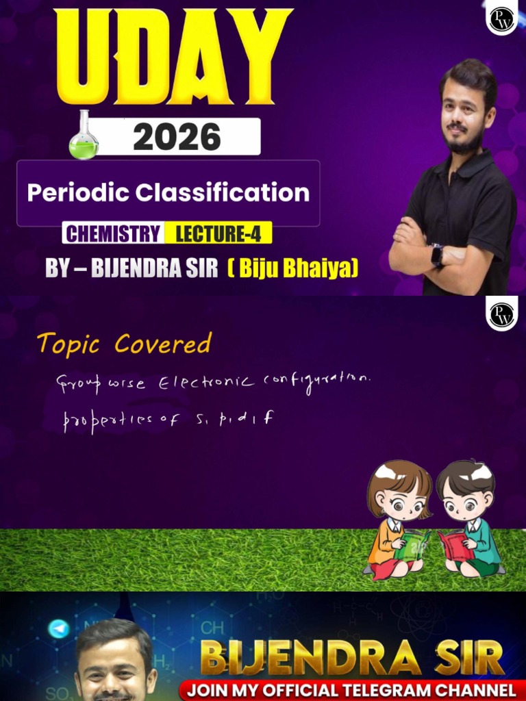 Periodic Classification 04 - Class Notes | PDF