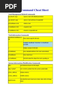 VxWorks Command Cheat Sheet