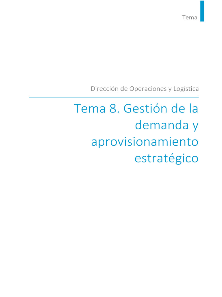 Gestión de Demanda y Aprovisionamiento | PDF | Lean Manufacturing ...