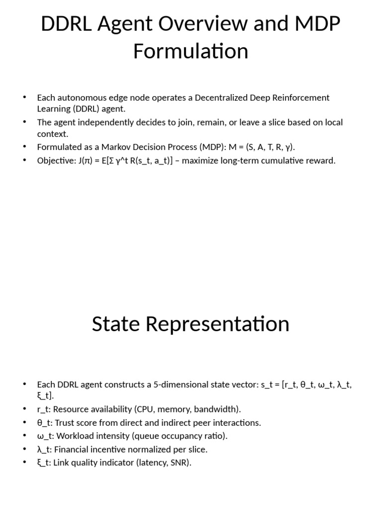 Decentralized DDRL Agent Overview | PDF