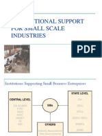 Institutional Support For Small Scale Industries
