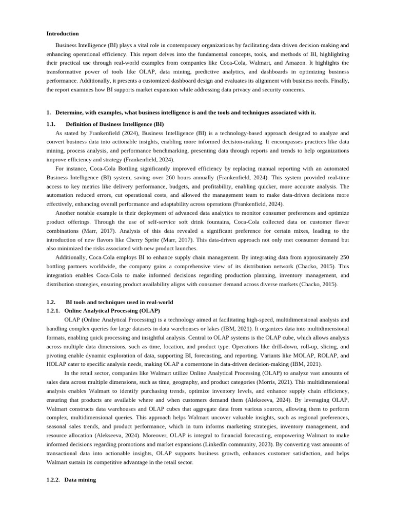 Business Intelligence Tools and Impact | PDF | Business Intelligence ...