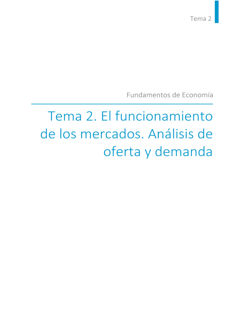 Oferta y Demanda en Mercados Económicos | PDF | Oferta (economía ...