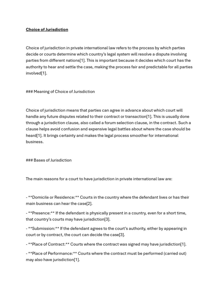 Document (7) | PDF | Jurisdiction | International Law