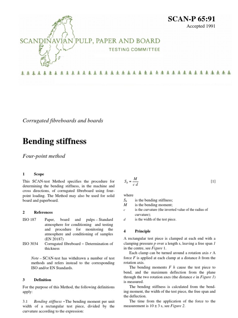 Bending Stiffness Testing of Fibreboards | PDF | Bending | Applied And ...