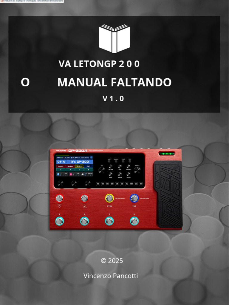 Guia Completo para Valeton GP200 | PDF | Barulho | Equalização (áudio)