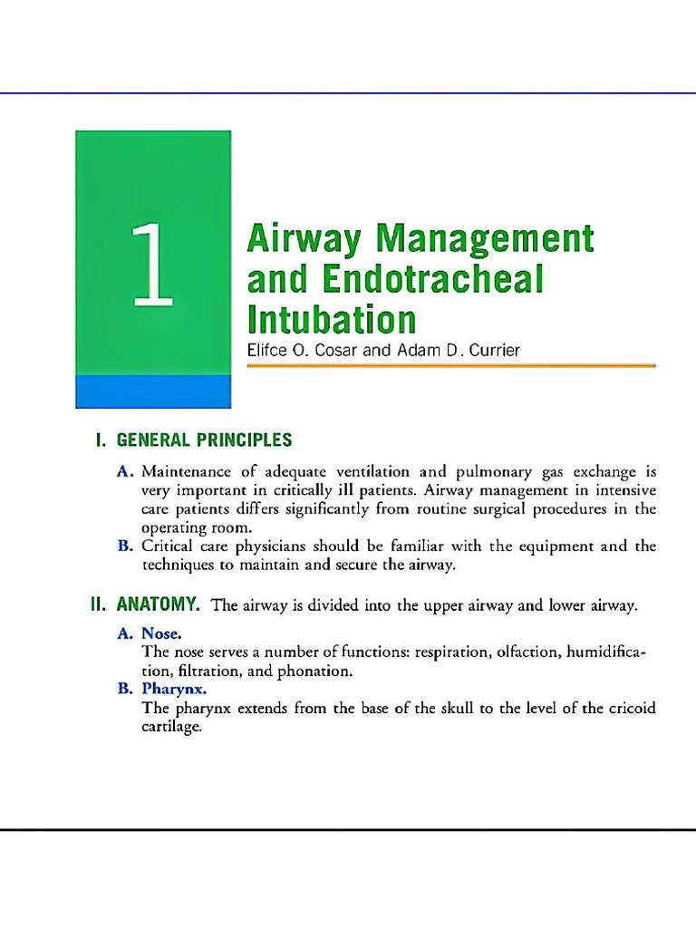 Endotracheal Tube | PDF