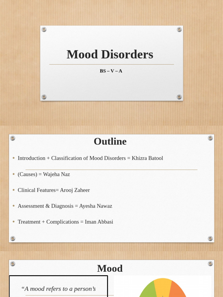 Understanding Mood Disorders: Types & Treatment | PDF | Mood Disorders ...