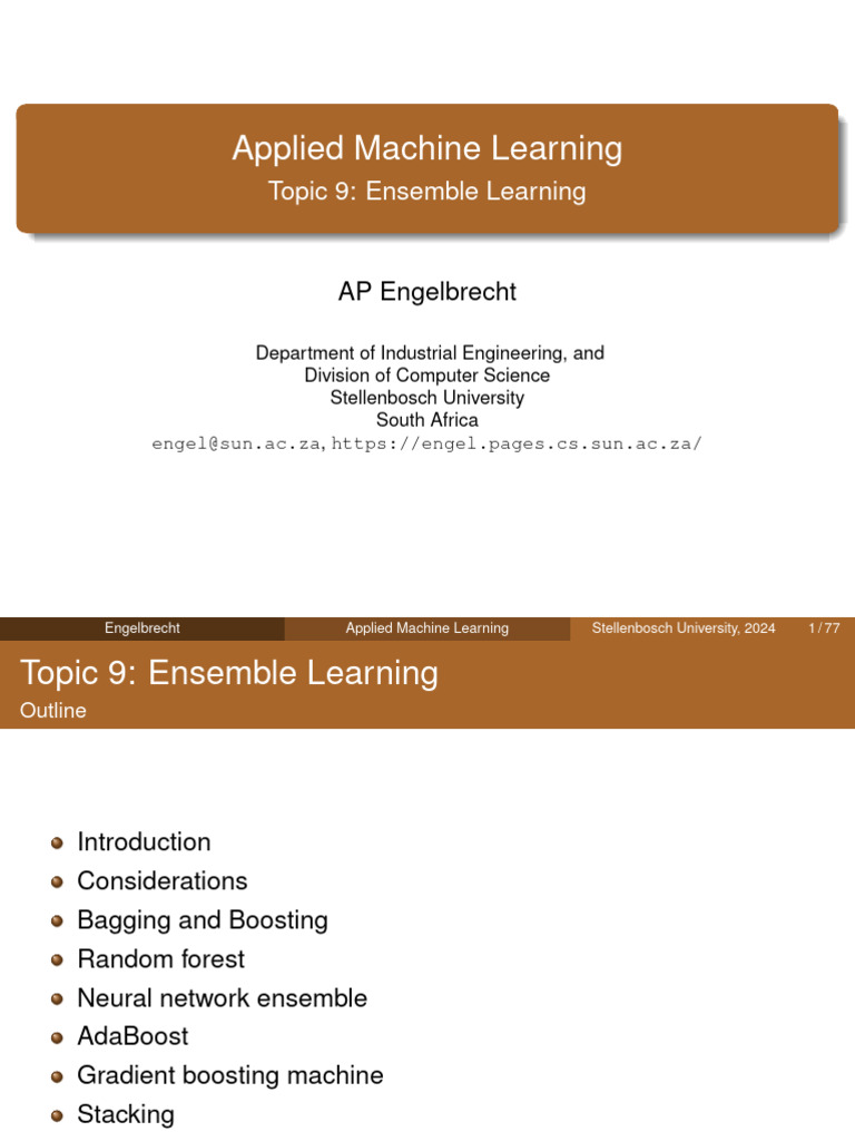 Ensemble Learning Techniques Explained | PDF | Machine Learning ...