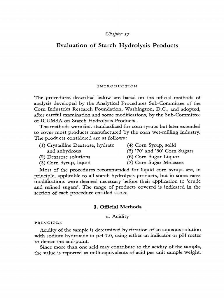 ICUMSA Methods for Acidity in Sugar and Sugar Product (Old) | PDF | Ph ...