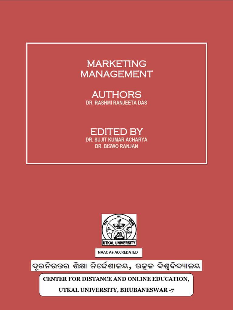Marketing Management Course Overview | PDF | Marketing | Market (Economics)