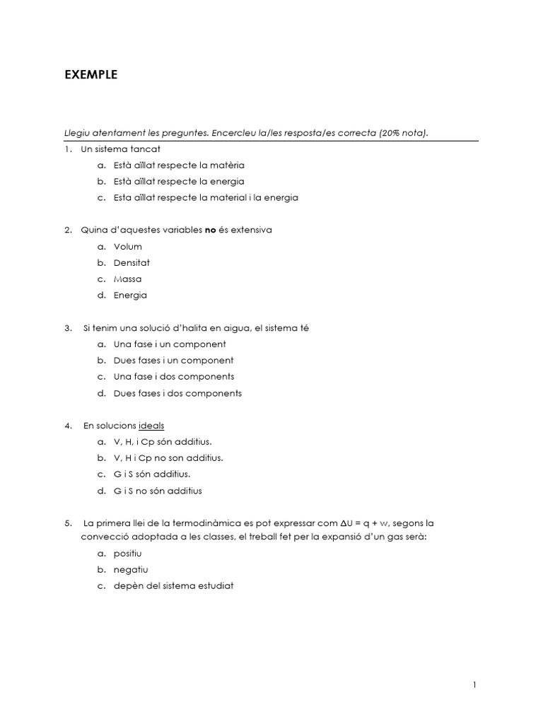 Ejemplo Examen | PDF