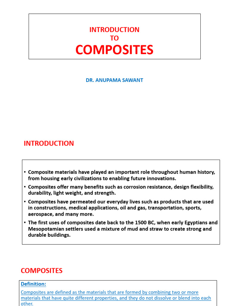 Introduction to Composite Materials | PDF | Composite Material | Fibers