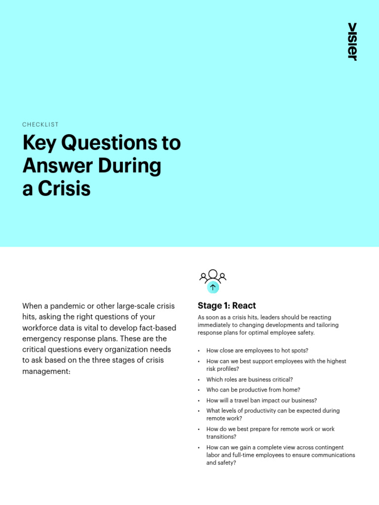 Key Workforce Questions During Crises | PDF | Business | Economies