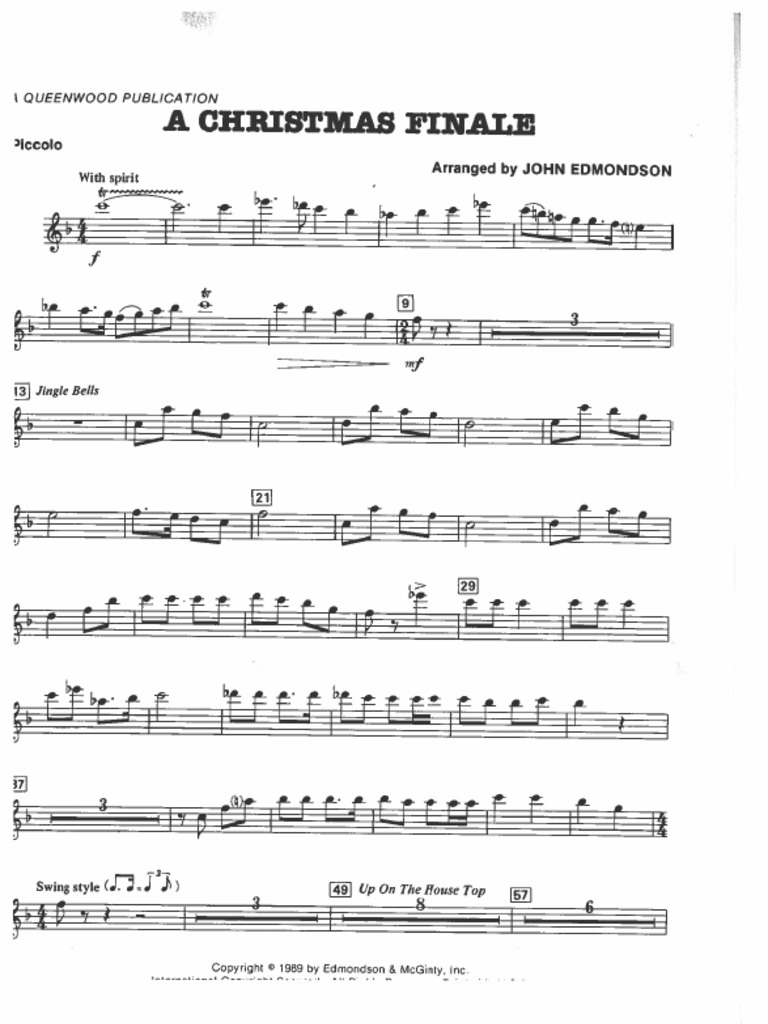 A Christmas Finale Parts | PDF