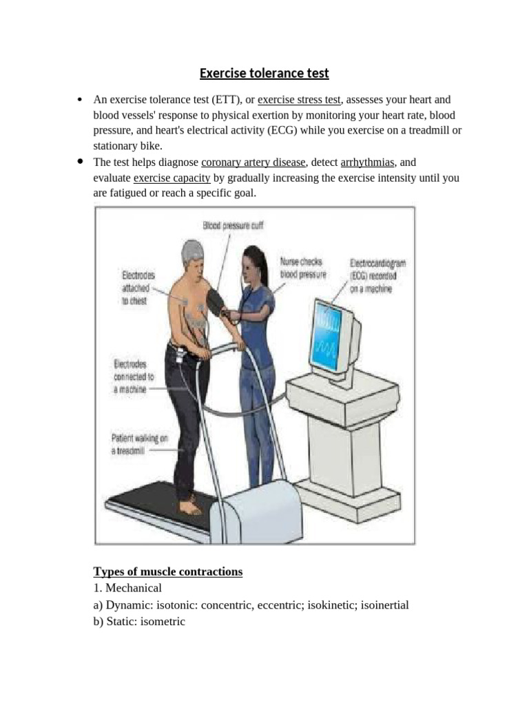 Exercise tolerance test | PDF | Electrocardiography | Heart