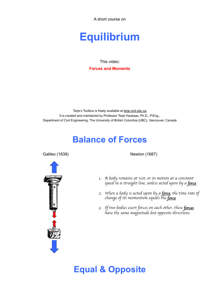 Forces and Moments | PDF | Force | Mechanics