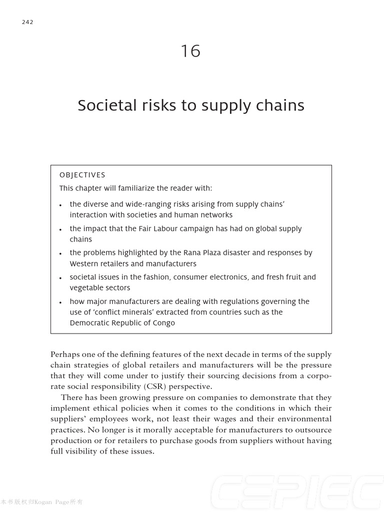 Societal Risks in Supply Chains | PDF | Supply Chain | Corporate Social ...