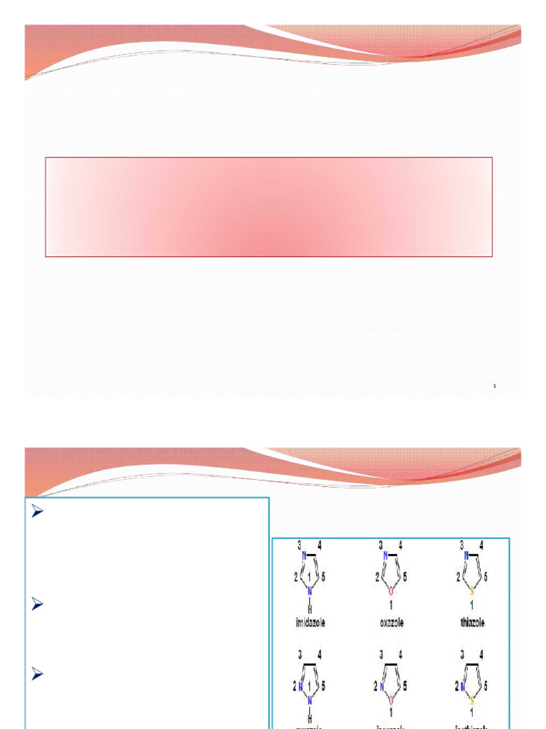 1,2-azole | PDF | Heterocyclic Compound | Molecules