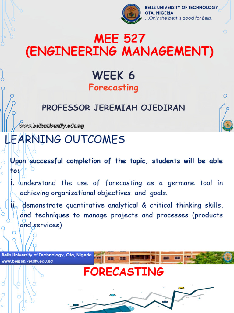 Engineering Management: Forecasting Techniques | PDF | Forecasting ...