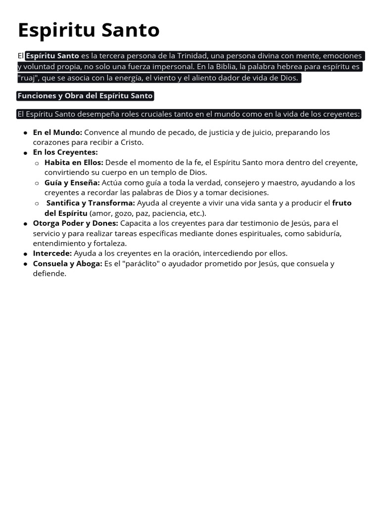 Espiritu Santo | PDF