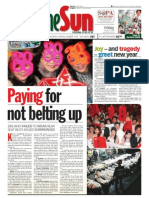 TheSun 2009-01-02 Page01 Paying For Not Belting Up