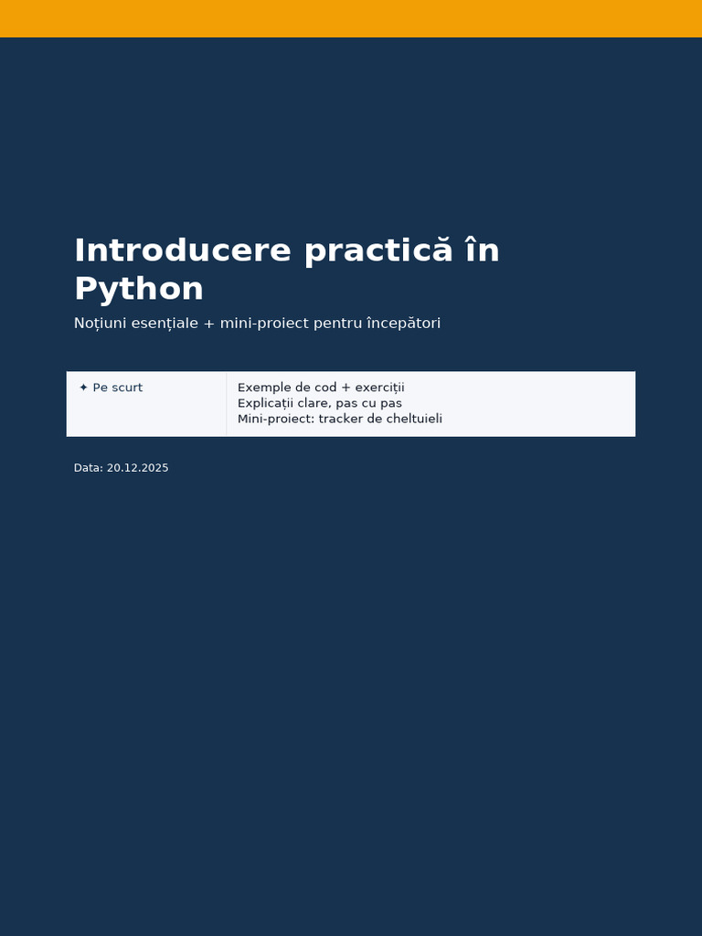 Scribd 02 Introducere in Python | PDF