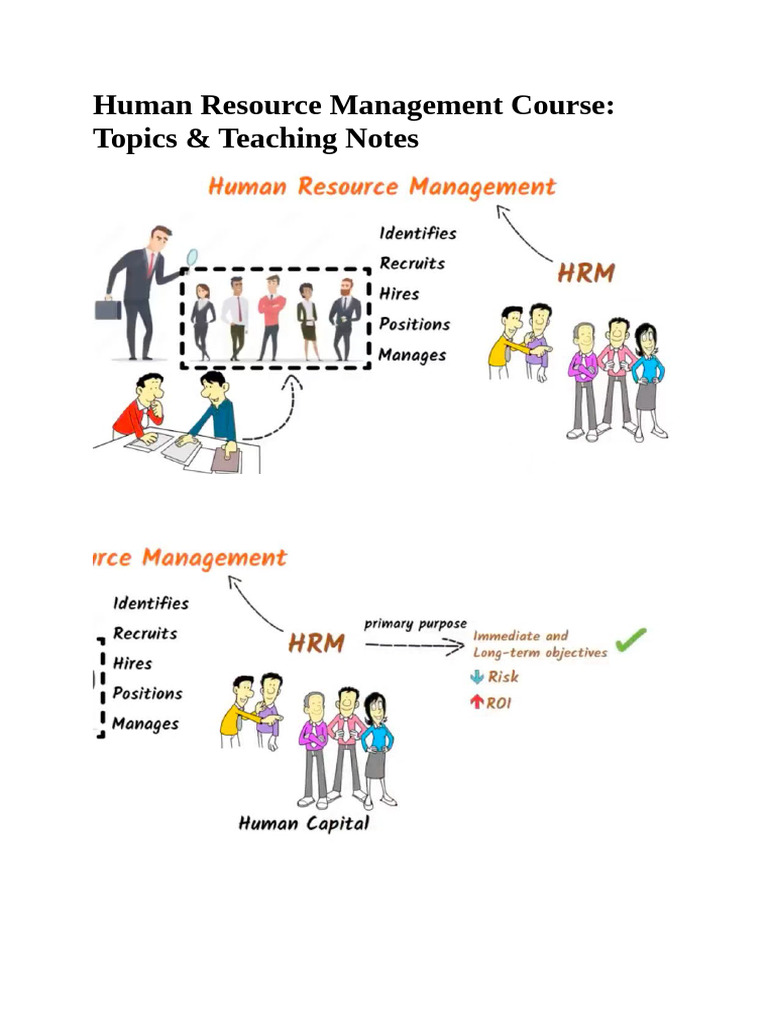 Human Resource Management Course Overview | PDF | Human Resource ...