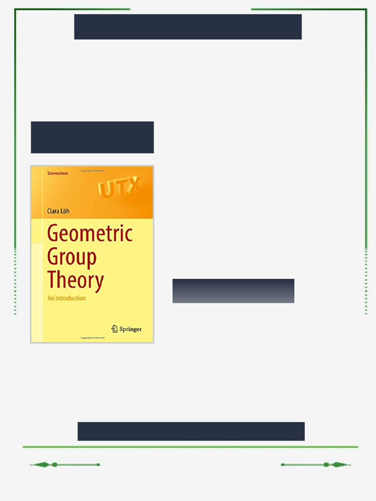 2683Geometric Group Theory An Introduction draft Clara Löh eBook ...
