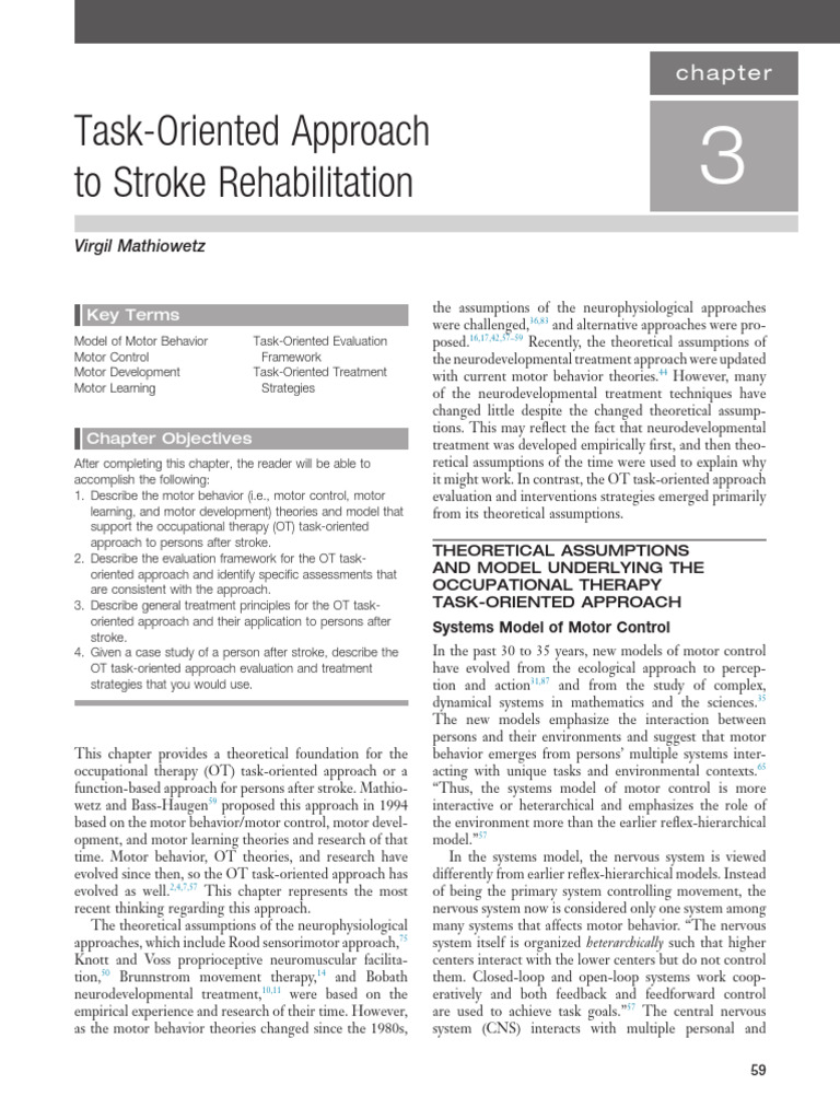 Chapter 3 Task Oriented Approach to Stroke Rehabil 2016 Stroke ...