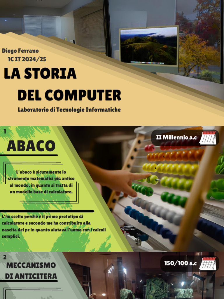 La Storia Del Computer (Diego Ferrano 1C IT 2425) | PDF