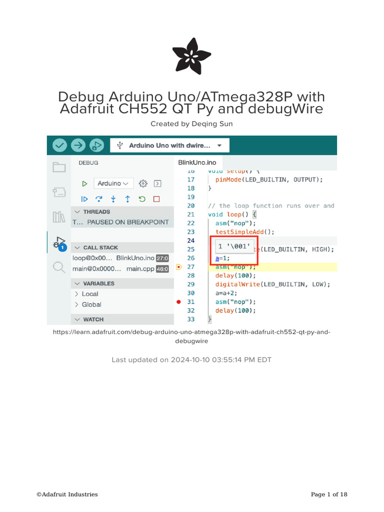 Debugging Arduino Uno with CH552 QT Py | PDF | Arduino | Computer Hardware