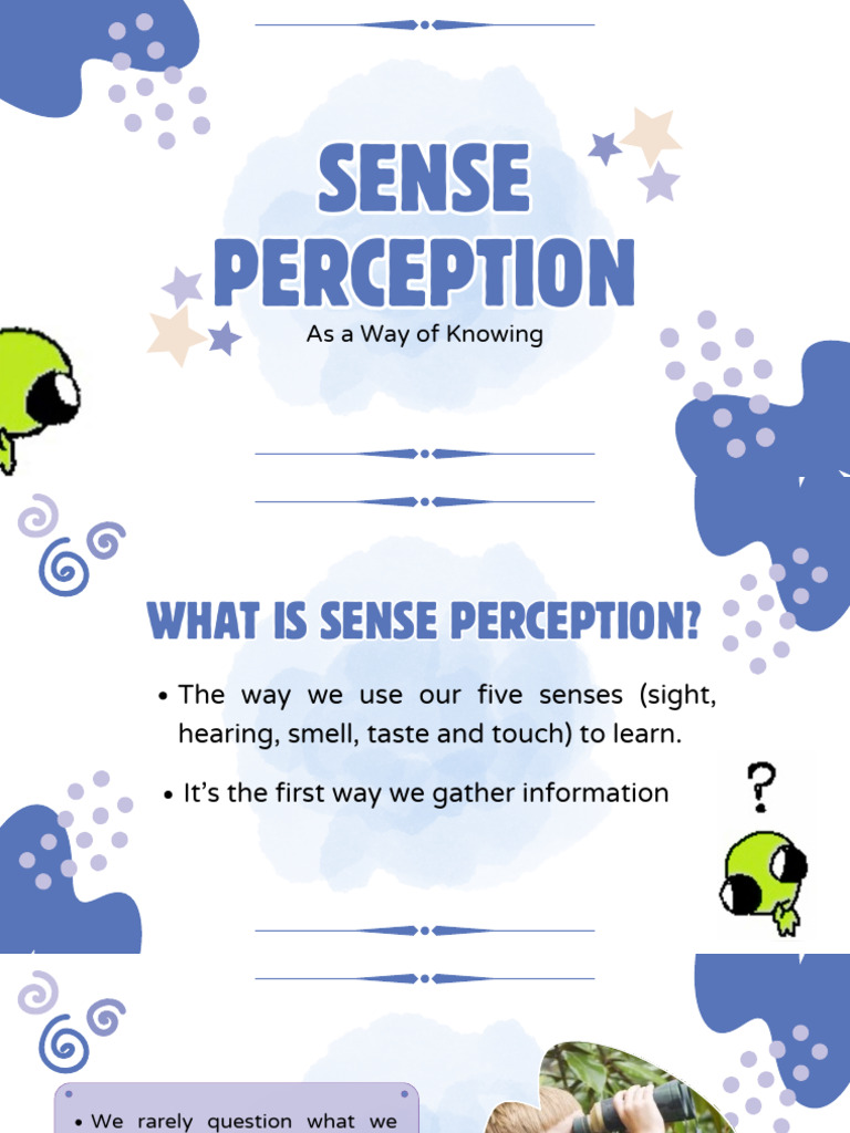 Understanding Sense Perception Basics | PDF