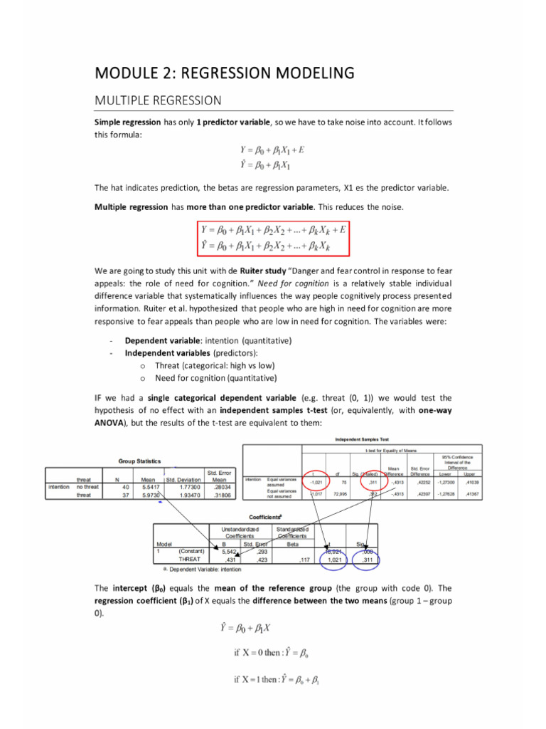 LS M2 Regression | PDF