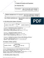 Chapter 3 Chemical Formulae and Equations