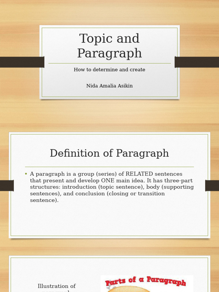 How To Write Paragraph - Nida | PDF