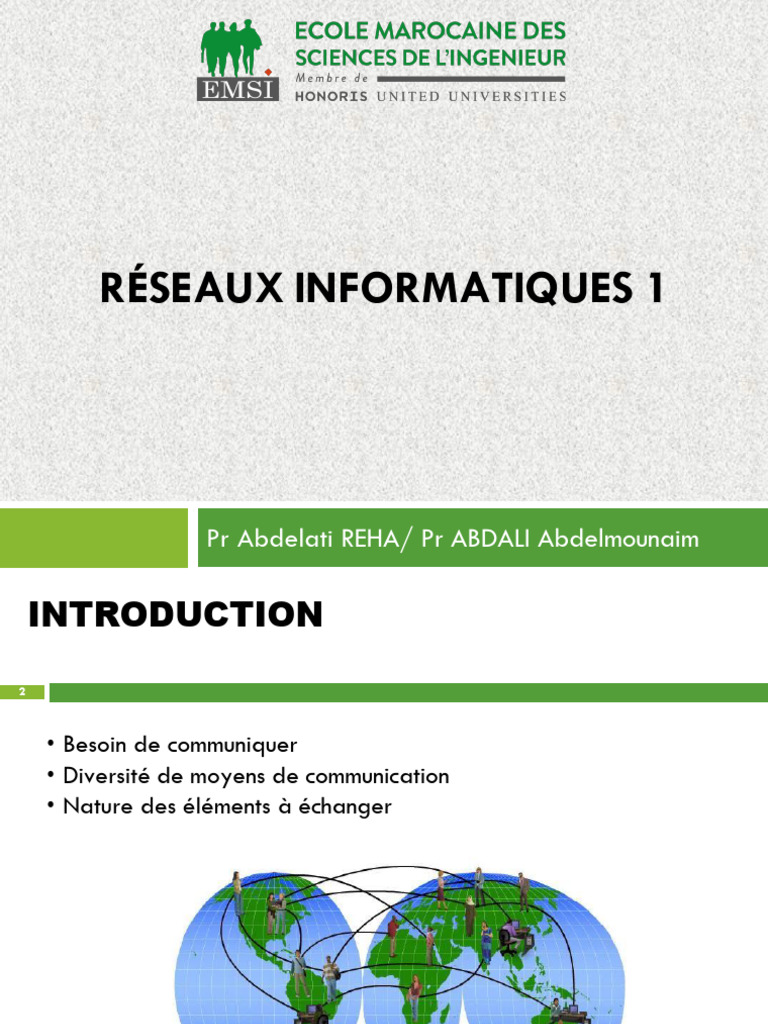 Introduction aux Réseaux Informatiques | PDF | Réseaux | Télécommunications