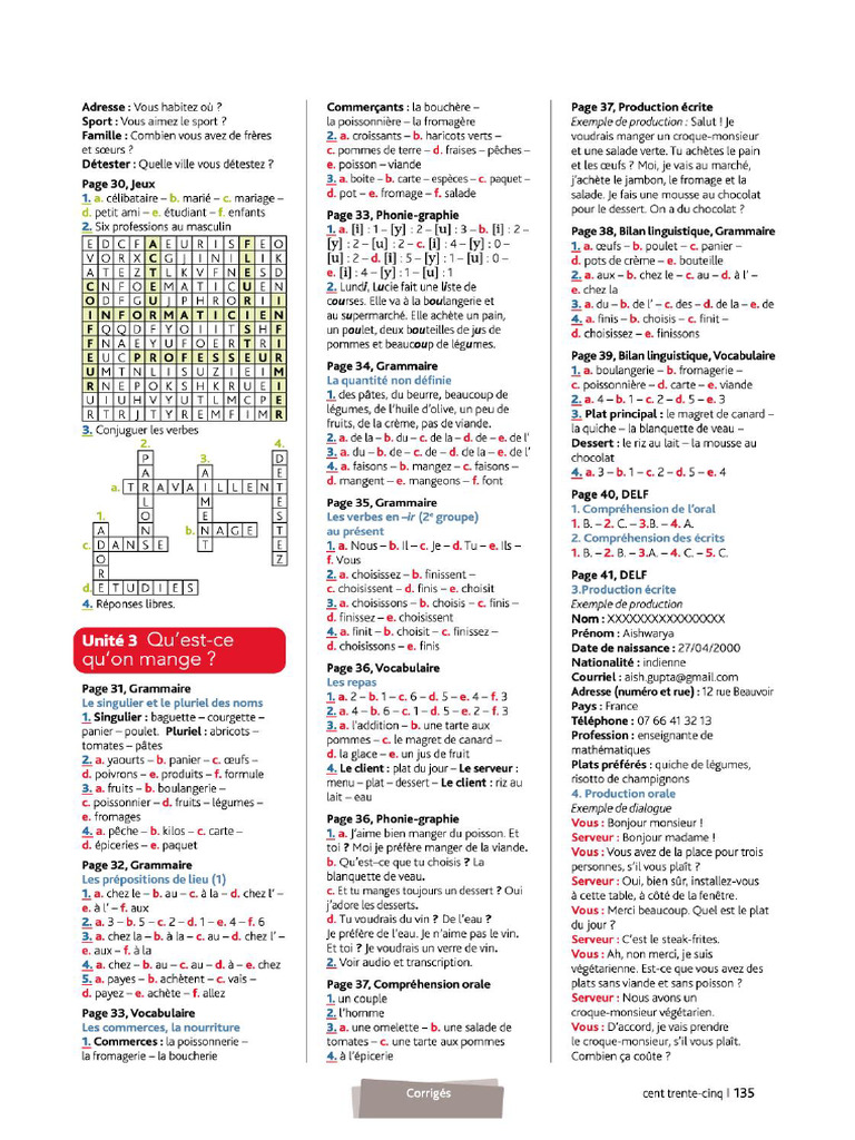 Edito A1 2022 Cahier D Activites Extrait (Dragged) | PDF