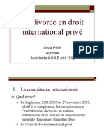 Le Divorce en Droit International Privé-11.12.2010