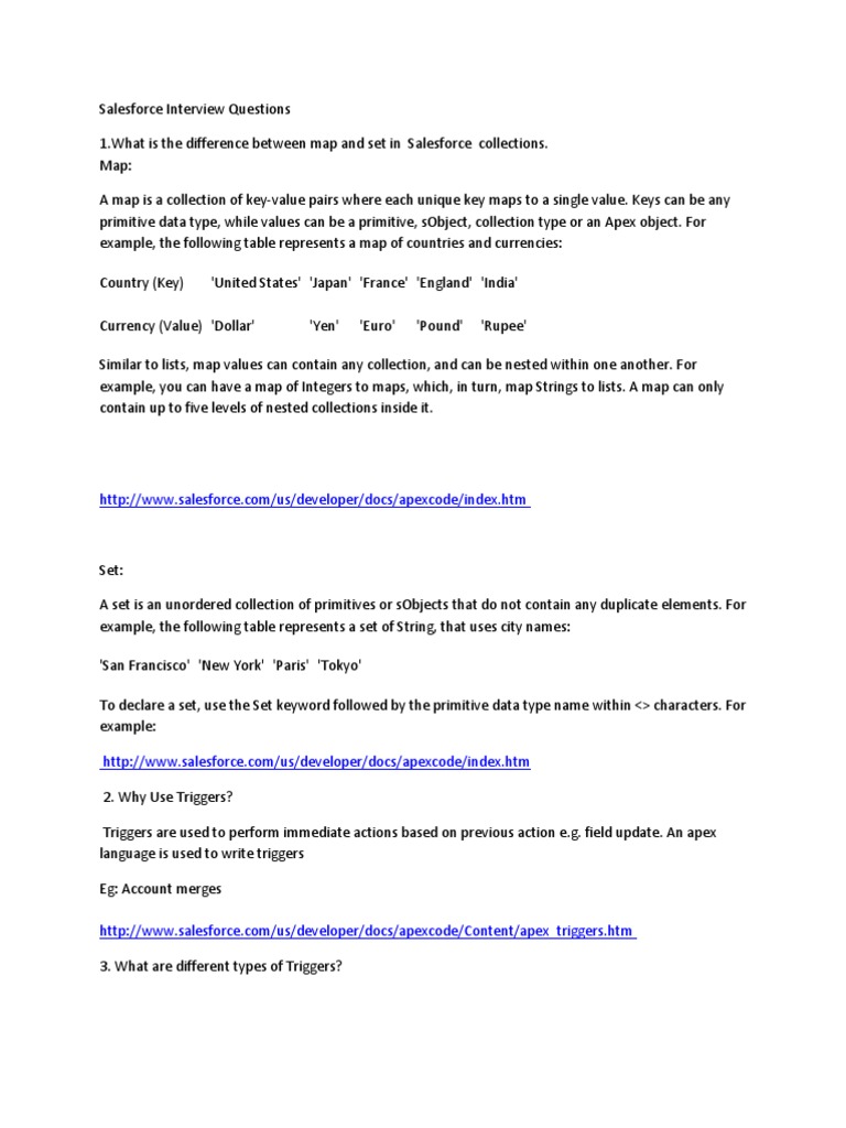 Salesforce Interview Questions | PDF | Salesforce.Com | Computer ...
