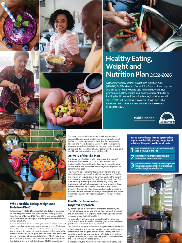 Wandsworth Healthy Eating Plan 2022-2026 | PDF | Obesity | Healthy Diet