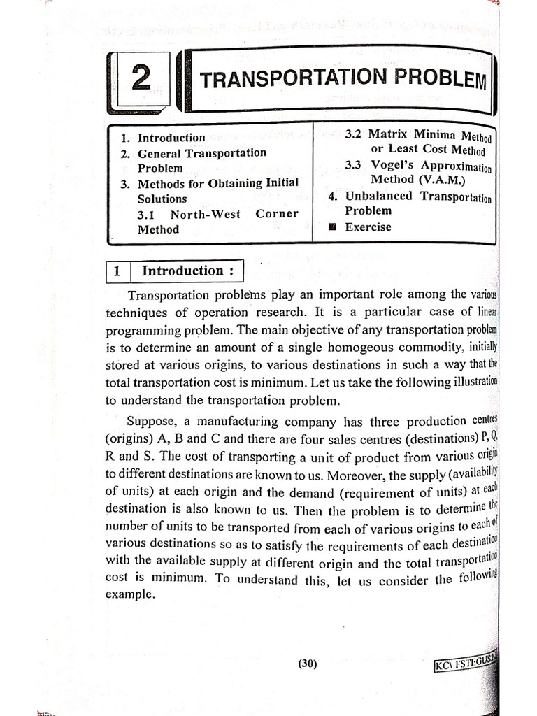 Transportation Problem PDF | PDF