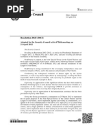 Syria - UNSC - Resolution - 2043