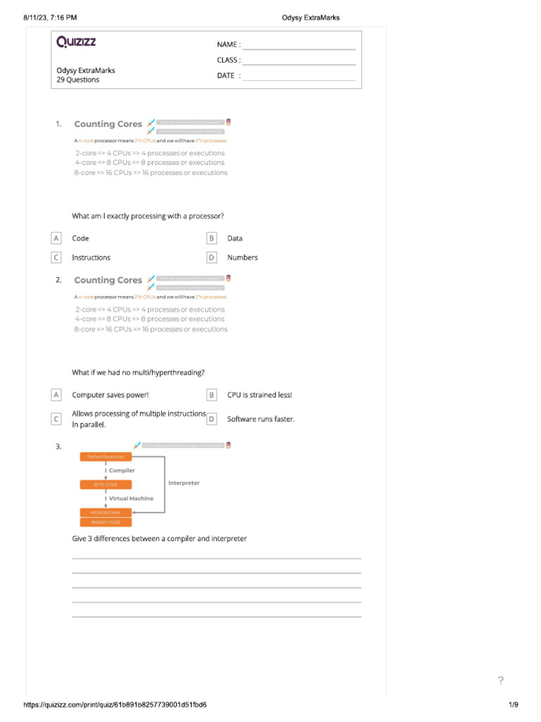Quiz 2 | PDF