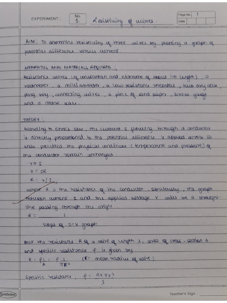 physics lab journal XII | PDF