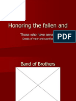 Honoring The Fallen and Those Who Served - PPT Revision