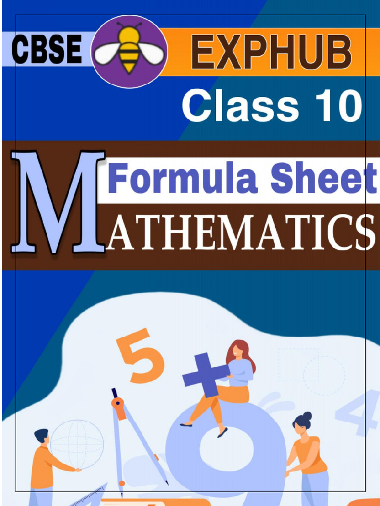 MATHS FORMULA SHEET Class 10 by Prasant Kirad | PDF