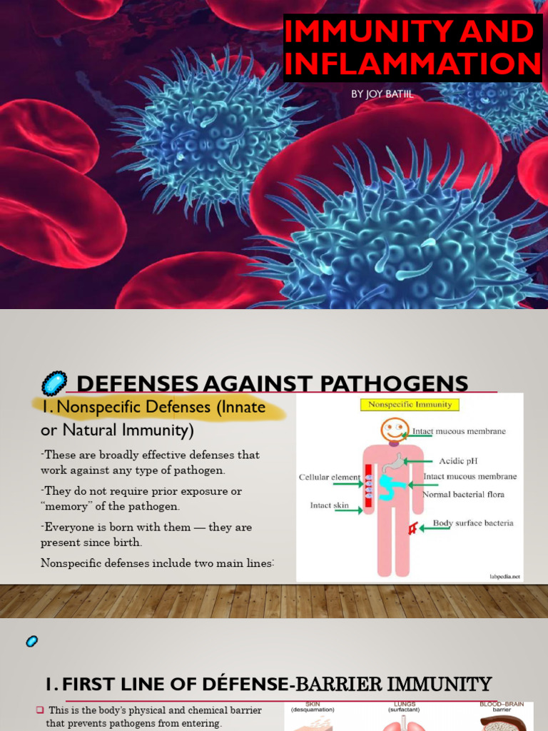 Immunity and Inflammation Overview | PDF | Immune System | White Blood Cell