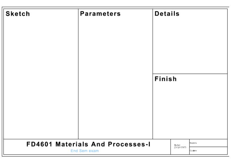 Exam Format Materials and Processes | PDF