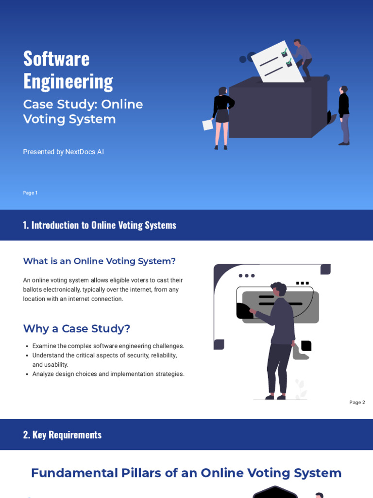 Case Study_ Online Voting System in Software Engineering | PDF ...